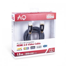 Przewód HDMI 2.0 AQ Premium PV10015 Długość 1,5 m