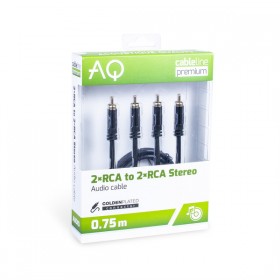 Kabel połączeniowy 2xRCA2xRCA Digital Długość: 1,5m AQ Premium