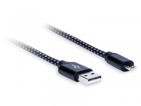 Kabel USB 2.0 A  MicroB, AQ Premium Długość: 1,0m