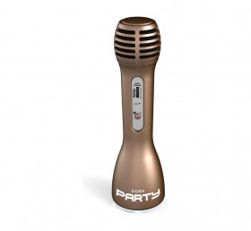 Mikrofon Bigben Party Karaoke  Bluetooth  Złoty
