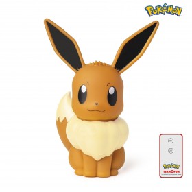 Pokémon  Eevee LED  Wyjątkowa lampa LED 3D w kształcie Eevee  o wysokości 30 cm  oficjalny licencjonowany produkt firmy The Pokémon Company.