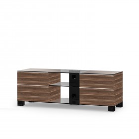 Sonorous MD9340 WOOD CHBLKVIC przeźroczyste szkło, czarne aluminium, orzech victori