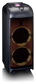 Obrazek 2 dla: Lenco PA260BK  bezprzewodowy głośnik imprezowy z Bluetooth, radio FM