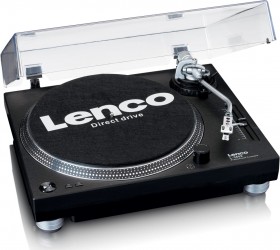 Lenco L3809BK  gramofon z napędem bezpośrednim  czarny
