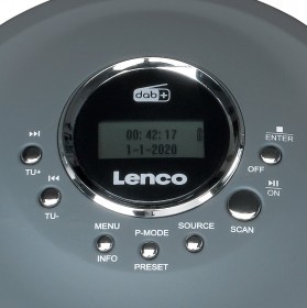 Lenco CD400GY  discman CD/MP3 i radio DAB+/FM