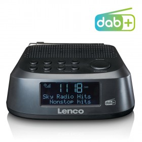 Lenco CR605BK  radiobudzik z radie FM i DAB+