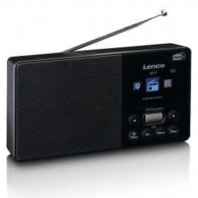 Lenco PIR510BK  przenośne radio internetowe z tunerem DAB+ / FM
