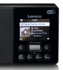 Lenco PIR510BK  przenośne radio internetowe z tunerem DAB+ / FM