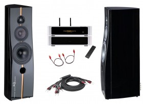 Audiofilski zestaw stereo HiEnd  Acoustique Quality PASSION LINDEMANN MUSICBOOK SOURCE II Audioquest Rocket 88 Red River  XLRXLR