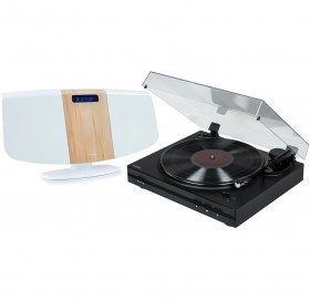 Obrazek dla: Zestaw stereo / Cyfrowa mini wieża z gramofonem THOMSON TT350 & MIC401