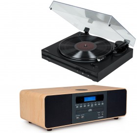 Obrazek dla: Zestaw stereo / Cyfrowa mini wieża z gramofonem THOMSON TT350 & MIC202