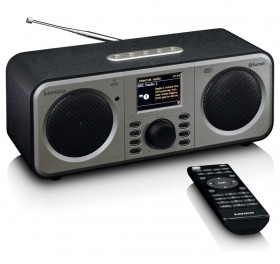 Lenco DIR141 Internetowe radio stereo z tunerem FM i DAB+ oraz odbiornikiem i nadajnikiem Bluetooth