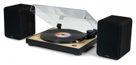 Obrazek dla: Gramofon z aktywnymi głośnikami THOMSON TT300 WS600DUO