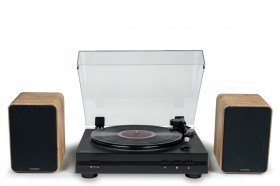 Obrazek dla: Gramofon z aktywnymi głośnikami THOMSON TT350 WS602DUO