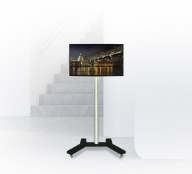 BTech Mobilny statyw do monitora BT7504/PB z wysięgnikiem 110 cm 