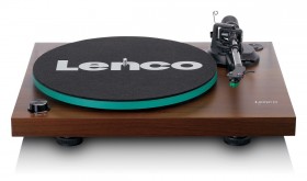 Lenco LBT225WA  Gramofon HiFi, szklany talerz, ramię z włókna węglowego