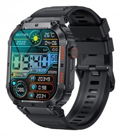 Denver SWC191B  Smartwatch z BT z czujnikiem tętna i ciśnienia krwi + czujnik tlenu we krwi