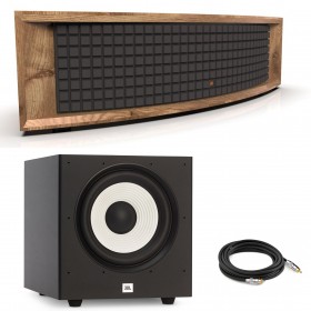 ZINTEGROWANY SYSTEM MUZYCZNY JBL L75MS + Subwoofer aktywny JBL Stage A120P + kable do podłączenie subwoofera długość 3 m