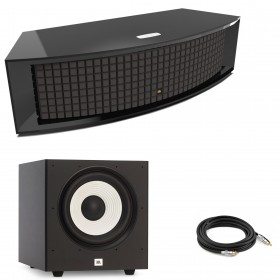 SYSTEM MUZYCZNY JBL L75MS + Subwoofer aktywny JBL Stage A100P + kable do podłączenie subwoofera długość 3 m