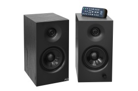 Obrazek dla: Acoustique Quality M26 Uniwersalny zestaw głośników aktywnych z Bluetooth. Dwupasmowe głośniki HiFi do komputera, smartfona, iPhone'a, gramofonu i TV