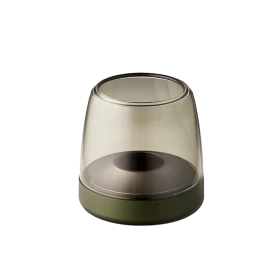 Kooduu  Lampa oliwna i świecznik LED Glow 10, Zielony  2w1