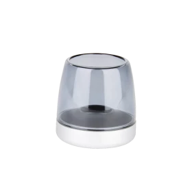 Kooduu  Lampa oliwna i świecznik LED Glow 10, Matowe srebro  2w1