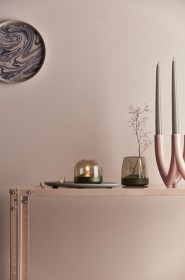 Kooduu  Lampa oliwna i świecznik LED Glow 10, Nastrojowy niebieski  2w1