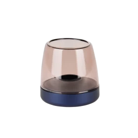 Kooduu  Lampa oliwna i świecznik LED Glow 10, Błękit kobaltowy  2w1
