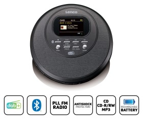 Lenco CD500BK  Discman z radiem Bluetooth i DAB+/FM