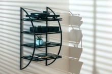 ProJect Wallmount it Rack 5/4 czarny  stojak ścienny na elektronikę i gramofony