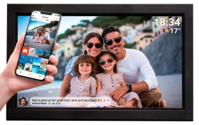 Cyfrowa Ramka na zdjęcia FRAMEO WiFi Ekran dotykowy IPS 15,6" 16GB Denver PFF1503BLACK