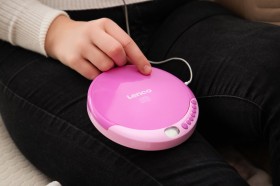 LENCO CD011PK  Przenośny odtwarzacz CD  Różowy