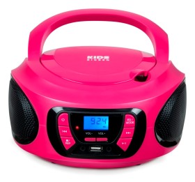 Bigben CD62RSUSBBT  przenośny odtwarzacz CD/MP3, USB z radiem FM i Bluetooth, różowy