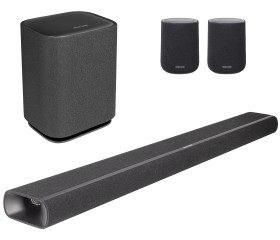 Obrazek dla: Zestaw Harman Kardon Enchant 1100 Soundbar typu „allinone” + Subwoofer + Głośniki surround