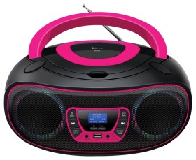 Obrazek 2 dla: Denver TDB212P Radioodtwarzacz Boombox z Bluetooth i Radiem DAB+