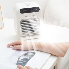 Przenośny klimatyzator akumulatorowy mini wentylator, bezprzewodowy do domu, biura i pokoju