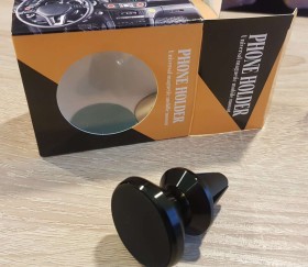 Uchwyt samochodowy magnetyczny czarny na kratkę
