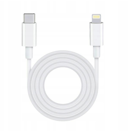 Kabel lightning typ C biały 1m 20W