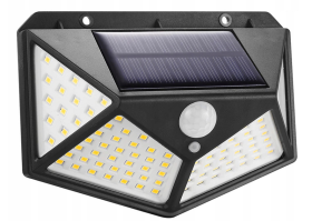 LAMPA SOLARNA 100 LED Z CZUJNIKIEM RUCHU I ZMIERZCHU