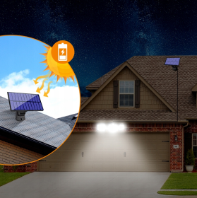 LAMPA SOLARNA 3w1 z czujnikiem ruchu i zmierzchu panel słoneczny na kabel LS6