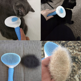 Obrazek 2 dla: Szczotka do sierści niebieska