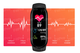 Smart Band M7s magnetyczne czarny
