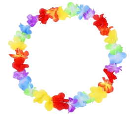 Obrazek dla: Kwiaty hawajskie zestaw wielokolorowy 4szt.