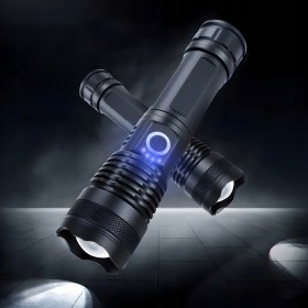 MOCNA LATARKA TAKTYCZNA LED XHP50  ZOOM