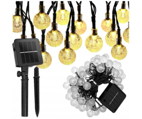 Girlanda Solarna Ogrodowa 7M 40 Lights LED Ozdobne Kuleczki
