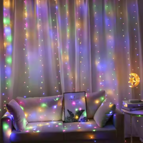 Kurtyna świetlna USB 3m x 3m 300 LED multikolor RGB