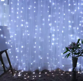 Kurtyna świetlna USB 3m x 3m 300 LED barwa zimna