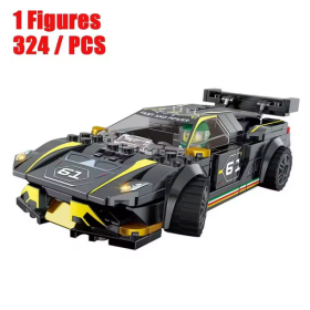 324PCS Model Samochodu – Edukacyjne Klocki Konstrukcyjne dla Dzieci