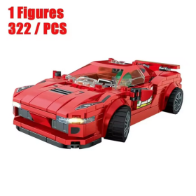 322PCS Model Samochodu – Edukacyjne Klocki Konstrukcyjne dla Dzieci