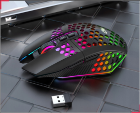 Bezprzewodowa Mysz Gamingowa RGB 2.4GHz – 1600 DPI